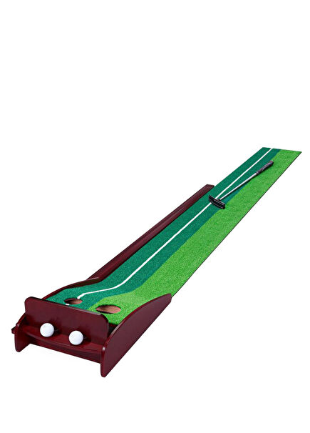 Wooden Mini Golf Practice Course Lawn Golf Mat 3-Piece Ball And Golf Club Mini Golf Exercise Set