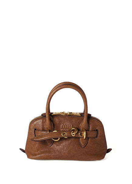 Aventure Kahverengi Napa Deri Mini Kadın El Çantası