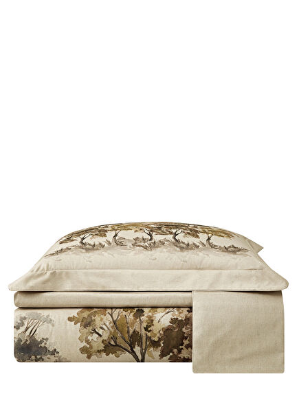 Feronia Bej Pamuklu King Size Nevresim Takımı 240 x 220 cm