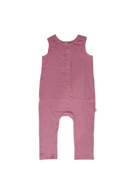 Müslin Fuşya Unisex Çocuk Tulum 