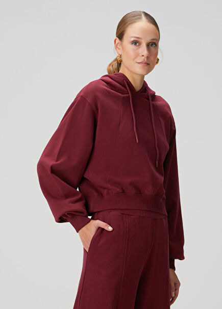 Oversized Burgundy Hoodie