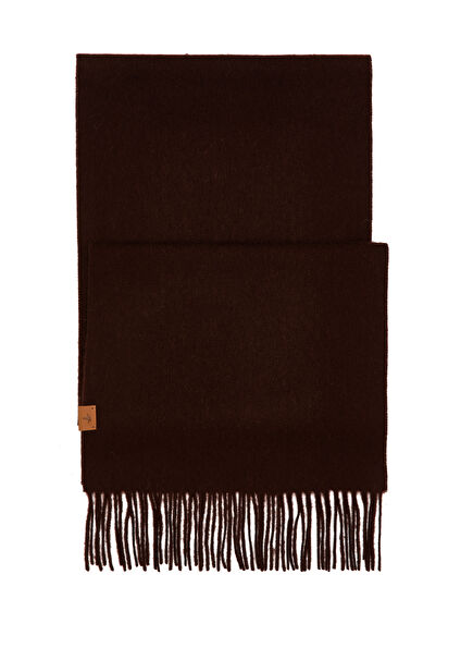 Brown Men's Wool Scarf
