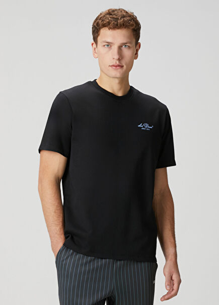 Brady Skyline Siyah Organik Pamuk T-shirt