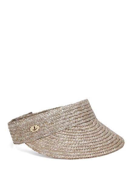 Mink Women's Straw Visor Hat