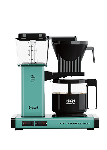 KGB Select Turquoise Filter Coffee Machine with Glass Pot