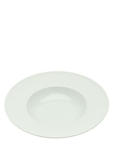 Bicos White Porcelain Soup Plate