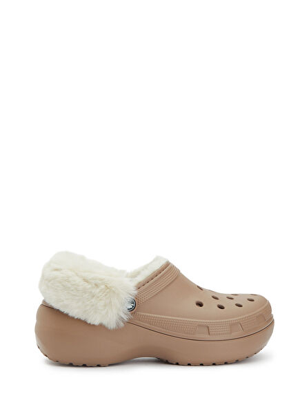 Classic Platform Açık Kahverengi Kadın Terlik