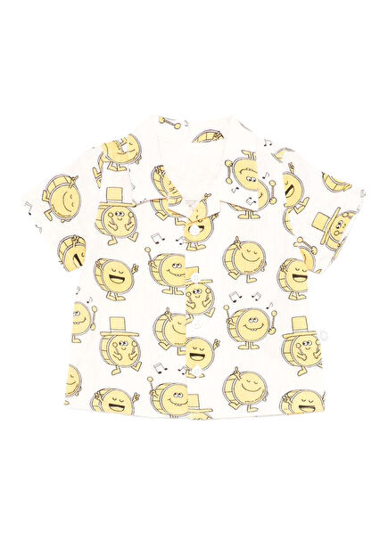 Multicolored Patterned Baby Boy Linen Shirt