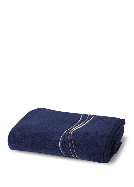 Koena Waves Dark Blue Bath Towel 90x160 cm