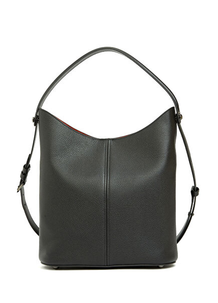Dress-Age Siyah Kadın Deri Hobo