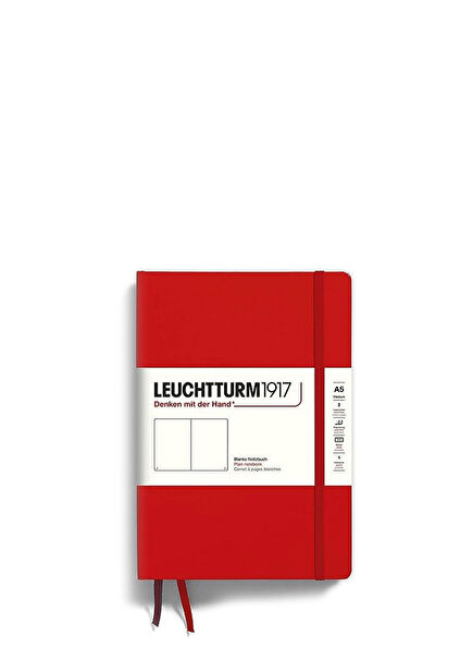 A5 Soft Cover Fox Red Plain Notebook