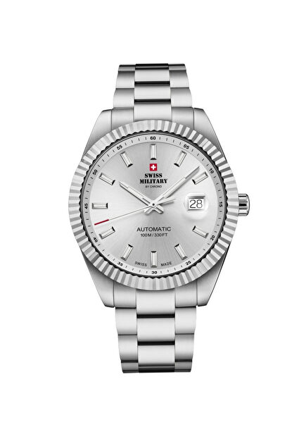 SMA34110.02 Gümüş Çelik Erkek Kol Saati