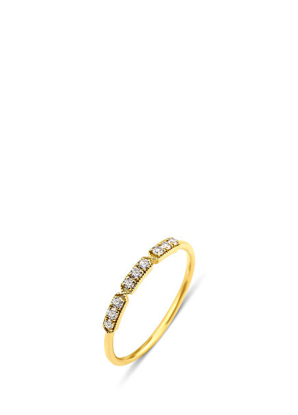 3pieces Half Round Women's Gold Ring
