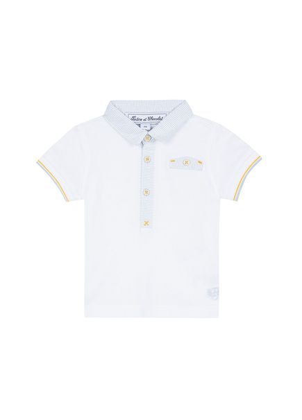 Kısa Kollu Polo Yaka Erkek Bebek T-Shirt