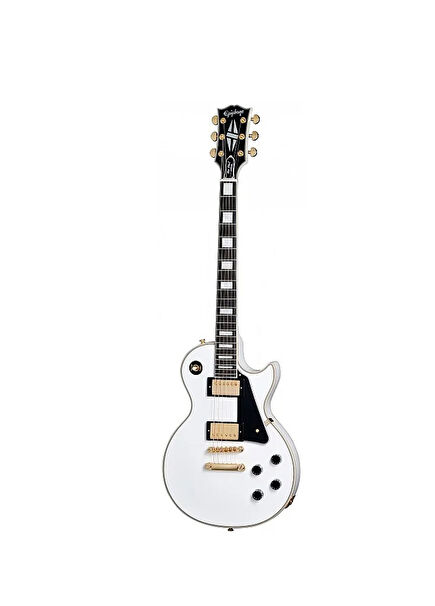 Les Paul Studio Gold Hardware Alpine White Elektro Gitar 