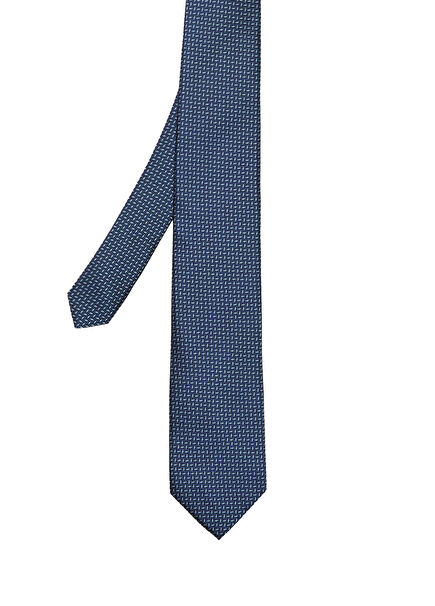 Navy Blue Silk Tie