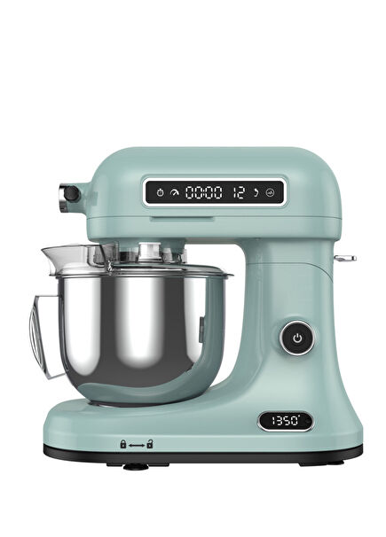 Gem Retro Dijital Göstergeli Mint Yeşili 5 L Stand Mikser