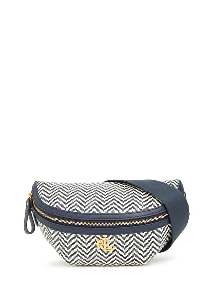 Marcy Navy and White Women's Waist Bag