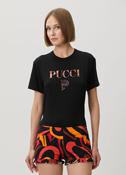 Siyah Logolu T-shirt
