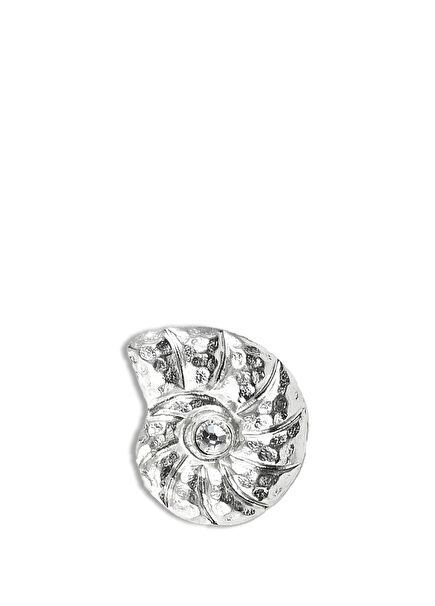 Swirl Silver Plated Crystal Women's Brooch