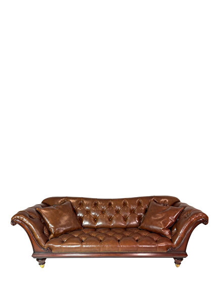 Auburn Hazelnut Leather Sofa
