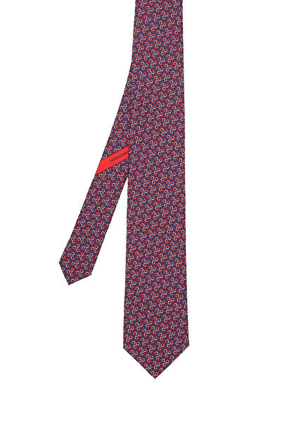 Blue Burgundy Cashmere Tie