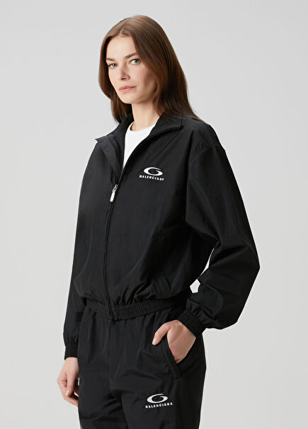 Siyah Logo Detaylı Sweatshirt