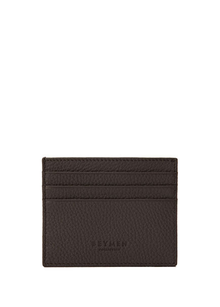 Brown Men's Leather Card Holder
