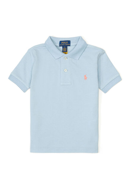 Açık Mavi Polo Yaka Erkek Çocuk T-shirt