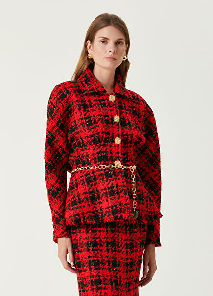 Jacqueline Red Tweed Women's Jacket