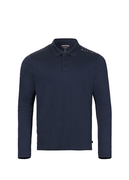 M Evo Crew Sunblock Ls Navy Polo Yaka Uzun Kollu Erkek T-Shirt