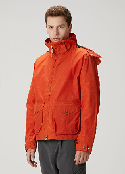 Orange Hooded Coat