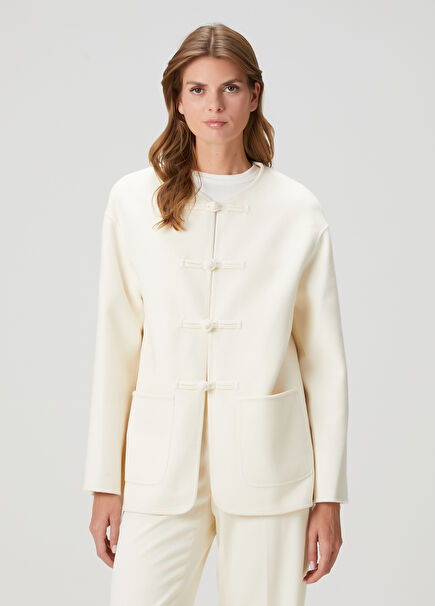 Off-White Wool Jacket