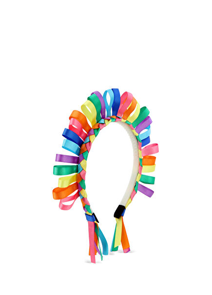 Parti-colored Bianca Kurdele Taç