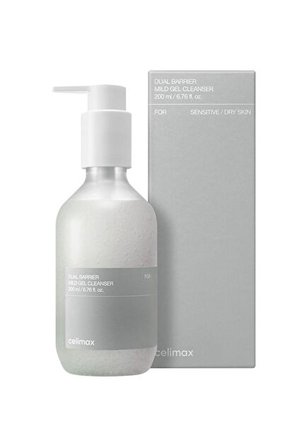 Dual Barrier Mild Gel Cleanser Hassas ve Kuru Ciltler İçin Nemlendirici Yüz Temizleyici Jel 200 ml