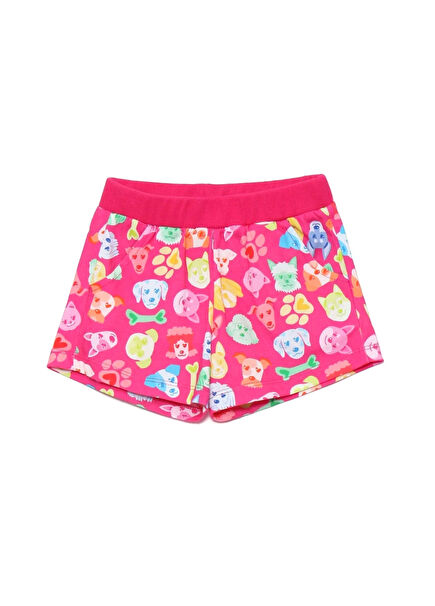 Multicolored Girls Shorts