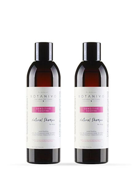 Köpekler İçin Yumuşatma ve Parlatma Etkili Hassas 2’li Şampuan Seti