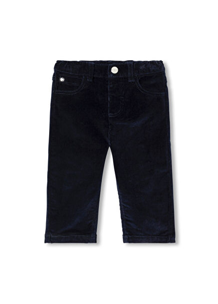 Lacivert Kadife Erkek Bebek Pantolon