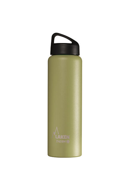 LKTA10K 18/8 Classic Khaki Steel Thermos Bottle 1 L
