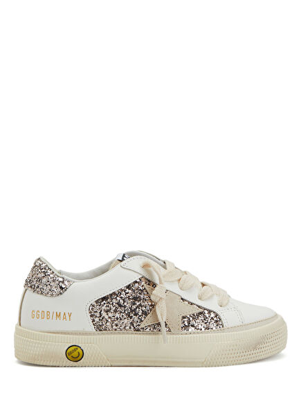 May Beyaz Payetli Unisex Çocuk Sneaker