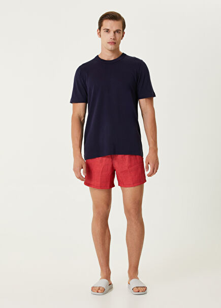 Red Corded Waist Swimsuit
