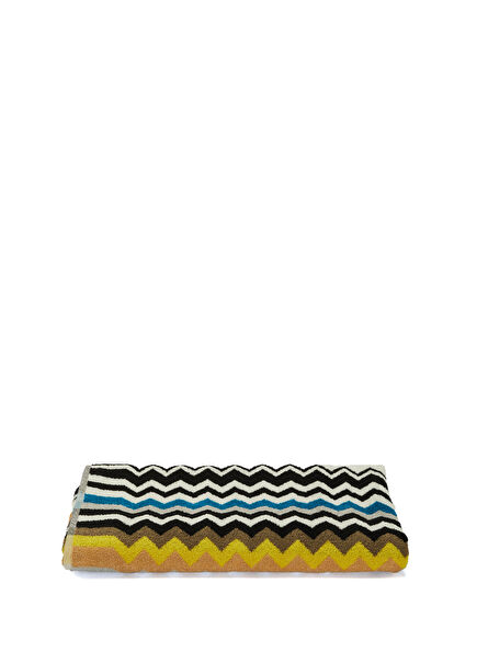 Best Siyah Zikzak Desenli Banyo Havlusu