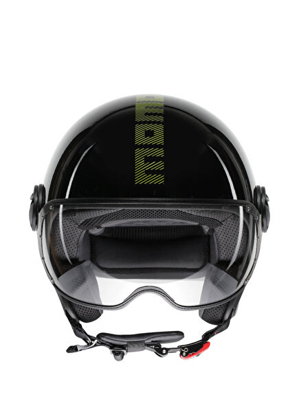 Fgrt Classic Stripes Blk Yellow Fluo Unisex Open Helmet