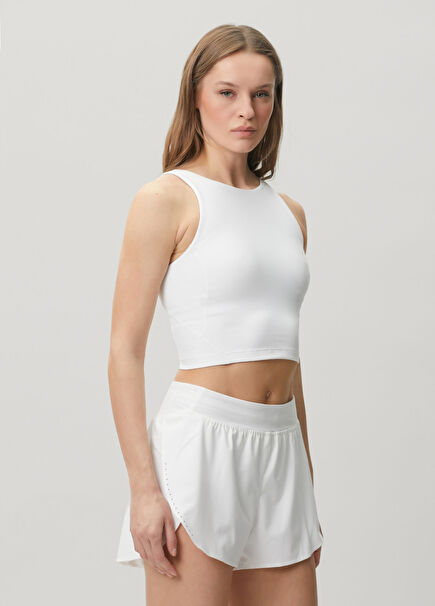 Align High-Neck White Tank Top