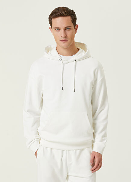 White Hooded Sweatshirt
