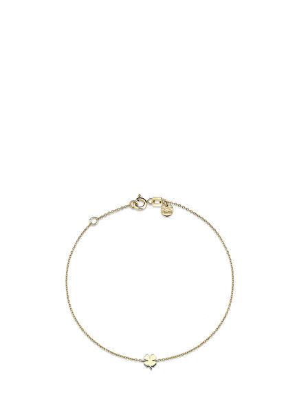 Mini Clover 14K Yellow Gold Bracelet