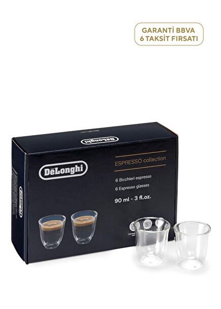 DLSC300 Glass 6-Pack Espresso Cup