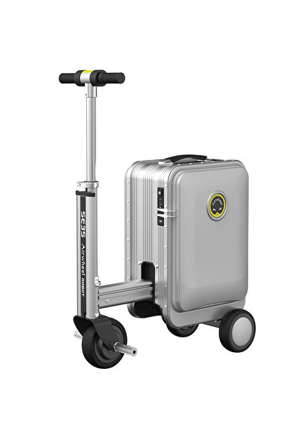 SE3S Gri Kabin Boy Elektrikli Binilebilir Scooter Valiz