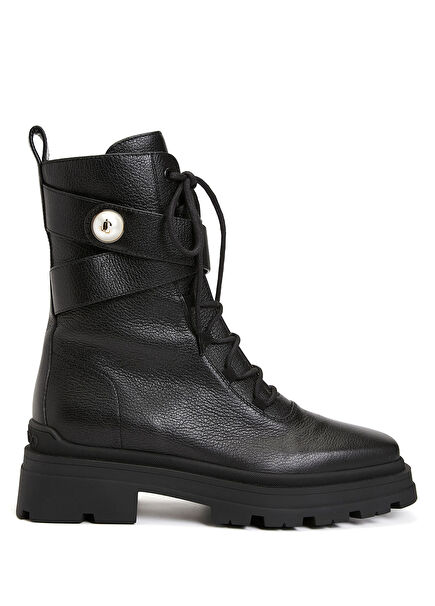 Noemi Siyah Kadın Deri Bot