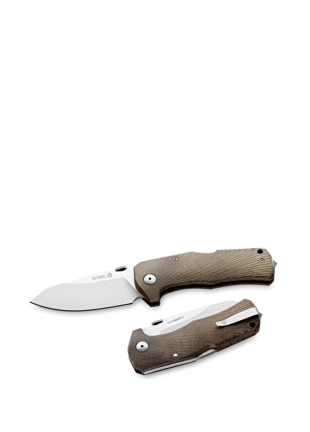 TM1 Canvas Green Satin Blade Mikarta Pocket Knife